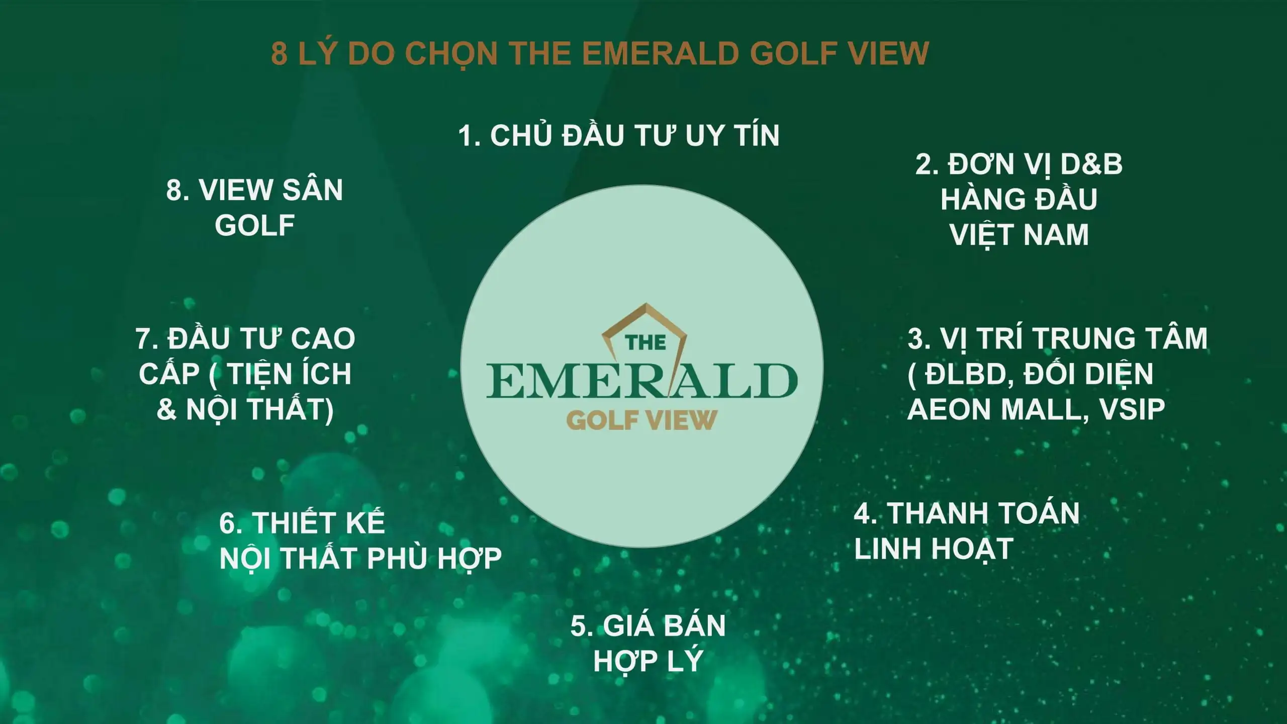 Lý do lựa chọn the emerald golf view