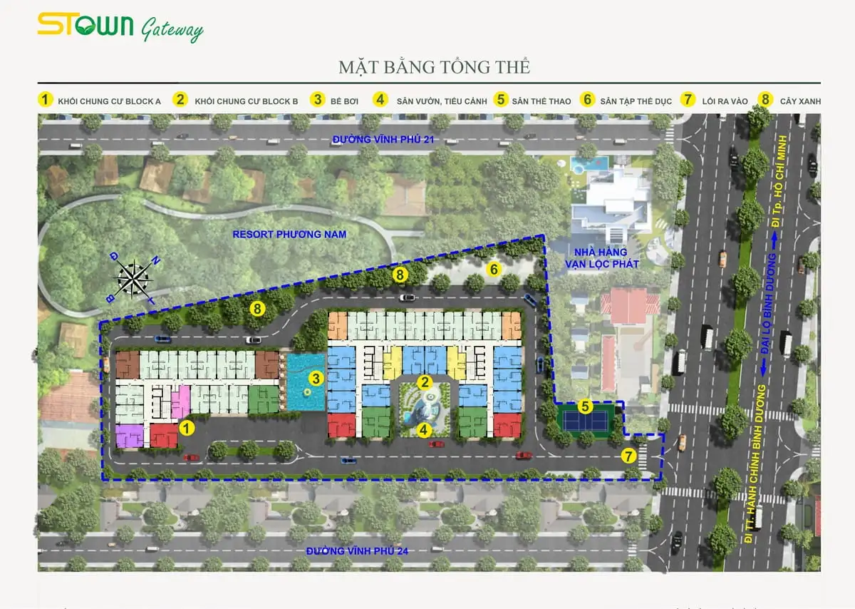 Mặt bằng dự án Stown Gateway